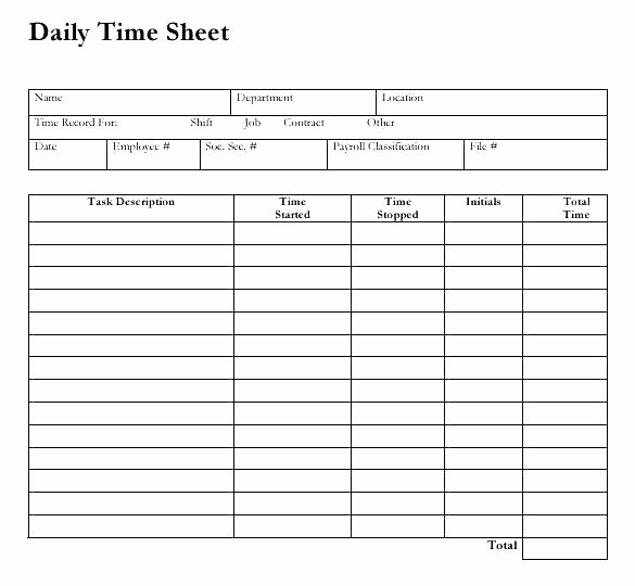Daily Time Tracking Template Unique Daily Time Tracking Spreadsheet – Piliapp