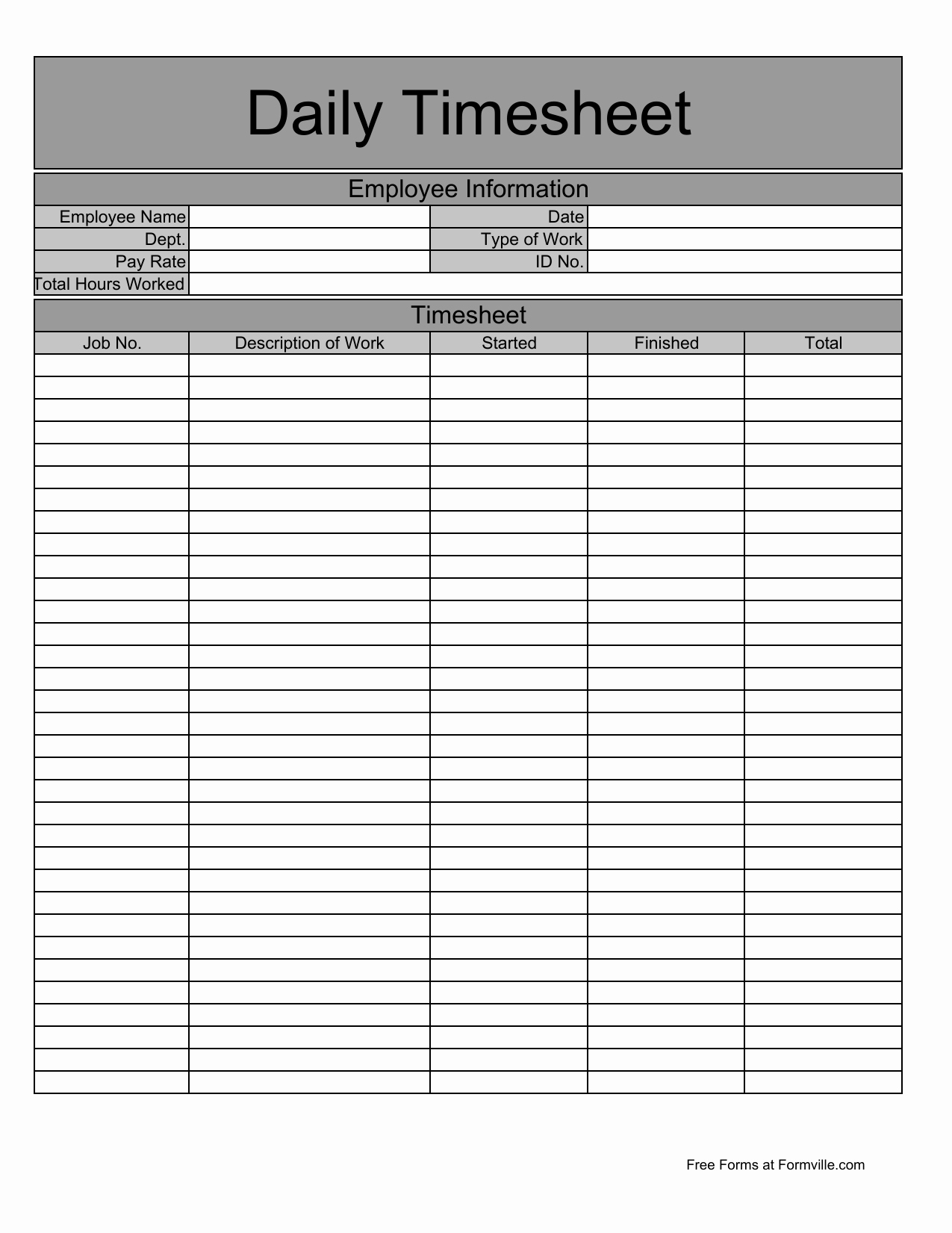 Daily Timesheet Excel Template New Download Daily Timesheet Template Excel Pdf