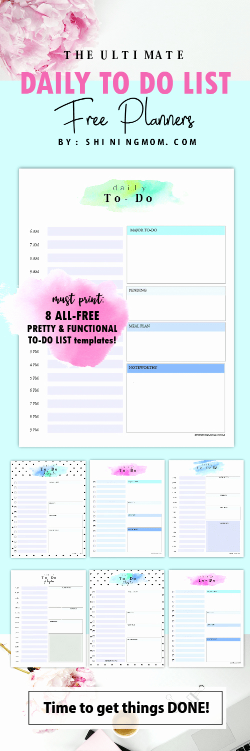 Daily to Do List Template Beautiful Printable Daily to Do List Template to Get Things Done