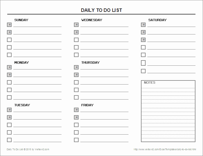Daily to Do List Template Lovely Free Printable Daily to Do List Landscape Pdf From