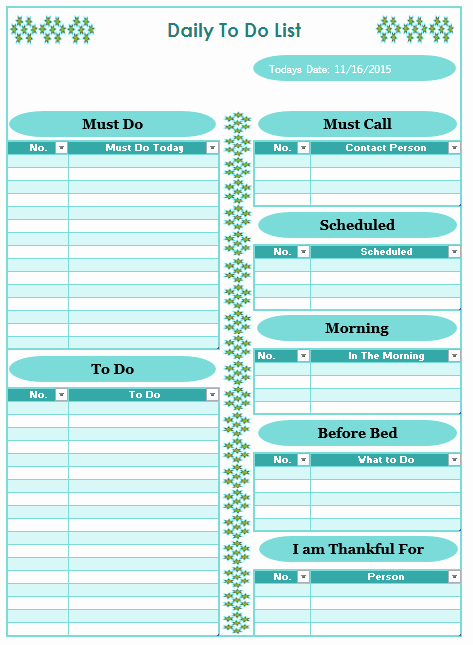 Daily todo List Template Best Of Search Results for “daily Checklist Template Excel