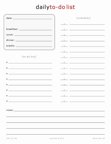 Daily todo List Template Inspirational 7 Best Of Printable Daily to Do List for Work