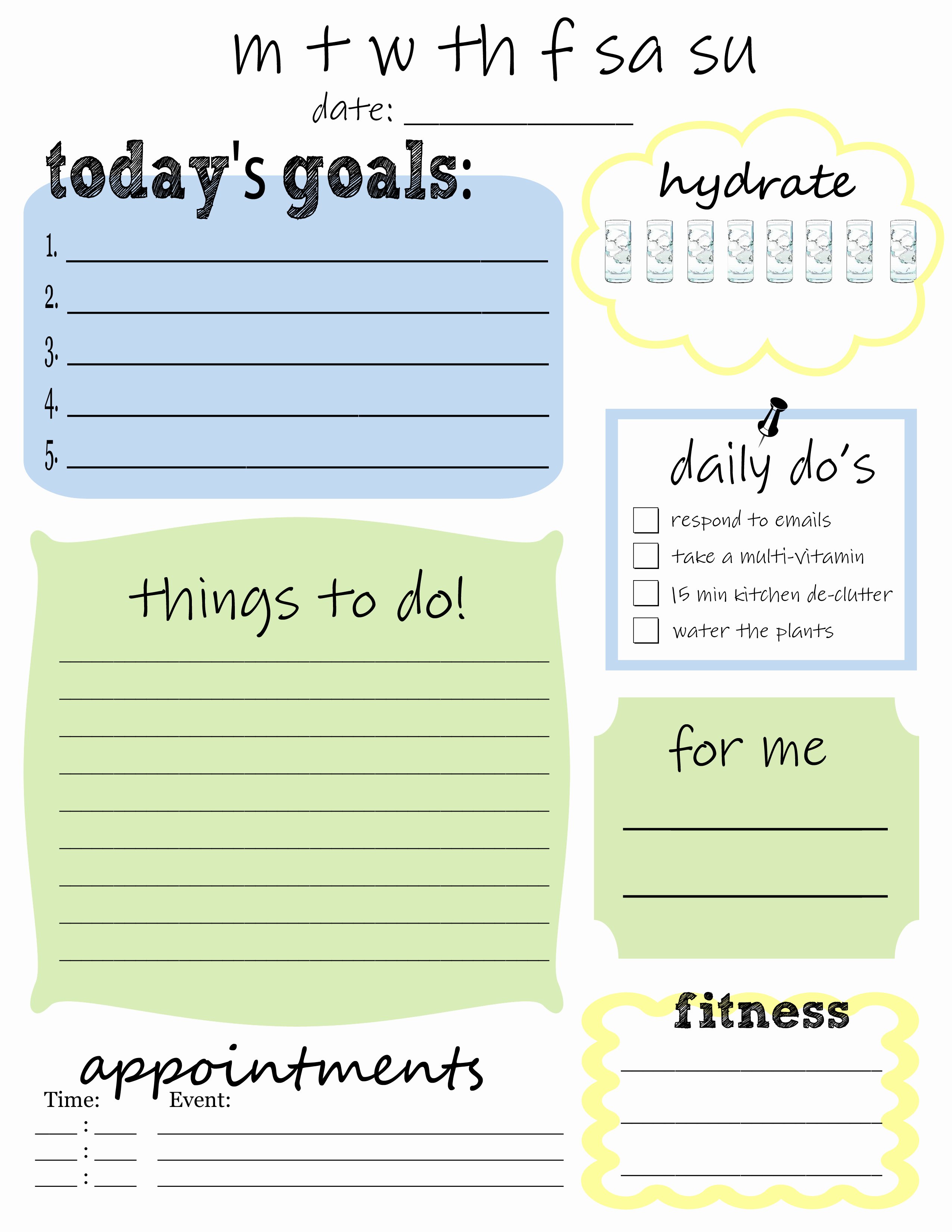 Daily todo List Template Luxury 25 Printables for organizing Life after Laundry