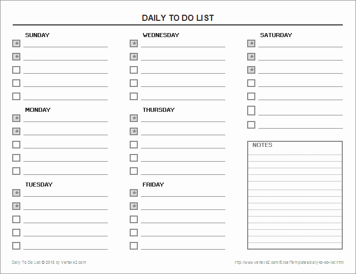 Daily todo List Template Luxury Daily to Do List