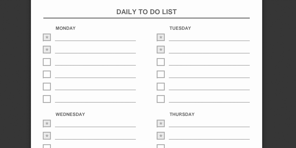 Daily todo List Template Unique Every to Do List Template You Need the 21 Best Templates