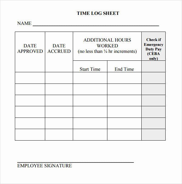 Daily Work Log Template Best Of 16 Sample Daily Log Templates Pdf Doc