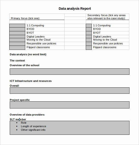 Data Analysis Report Template Elegant Data Analysis Report Template 7 Documents In Word Ppt Pdf