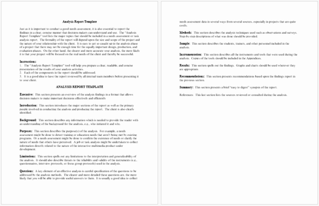 Data Analysis Report Template New Data Analysis Report Template 7 formats for Ppt Pdf &amp; Word