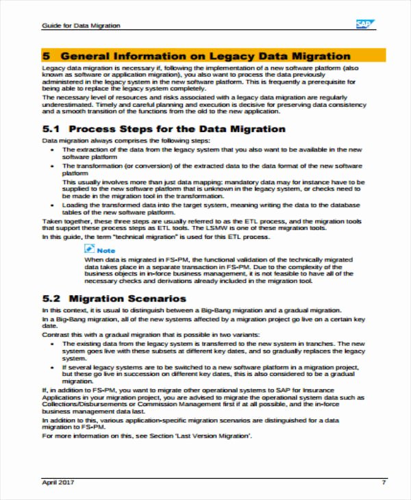 Data Migration Plan Template Inspirational 4 Migration Project Plan Templates Pdf