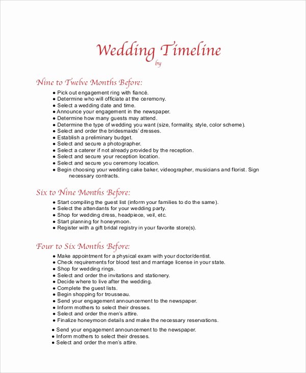 Day Of Wedding Timeline Template Awesome 8 Wedding Timeline Samples
