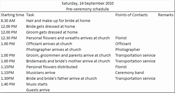 Day Of Wedding Timeline Template Luxury Wedding Day Timeline Reception Program Template