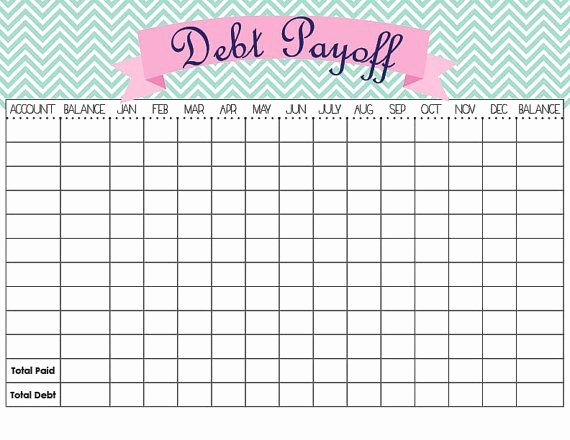 Debt Payment Plan Template Awesome Debt Payoff Tracker Template