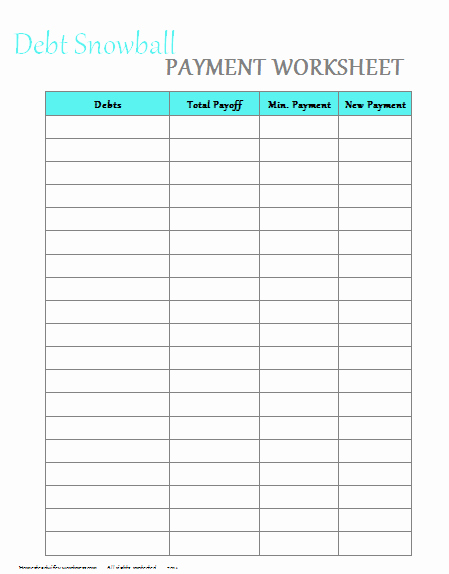 Debt Payment Plan Template Fresh Paying F Your Debt and Saving