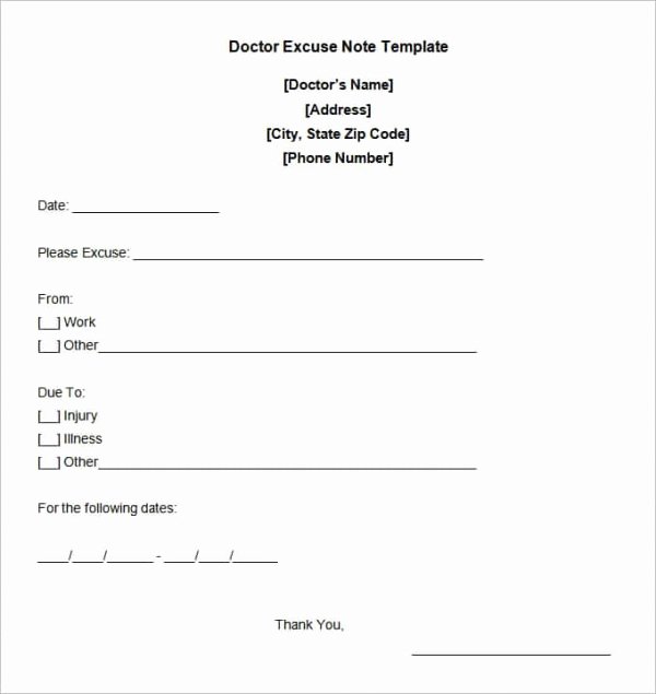 Dental Excuse Letter Template Beautiful 28 Doctors Note Templates Pdf Doc