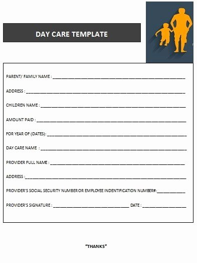 Dependent Care Fsa Receipt Template Inspirational 27 Day Care Invoice Template Collection Demplates