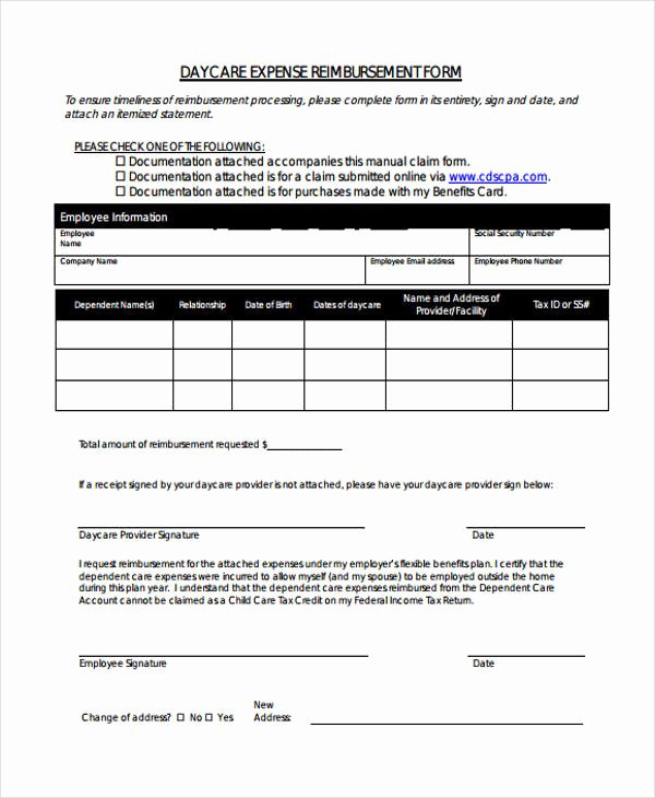 Dependent Care Fsa Receipt Template New Printable Receipt forms 41 Free Documents In Word Pdf