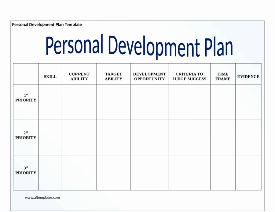 Development Plan Template Word Luxury Individual Development Plan Template