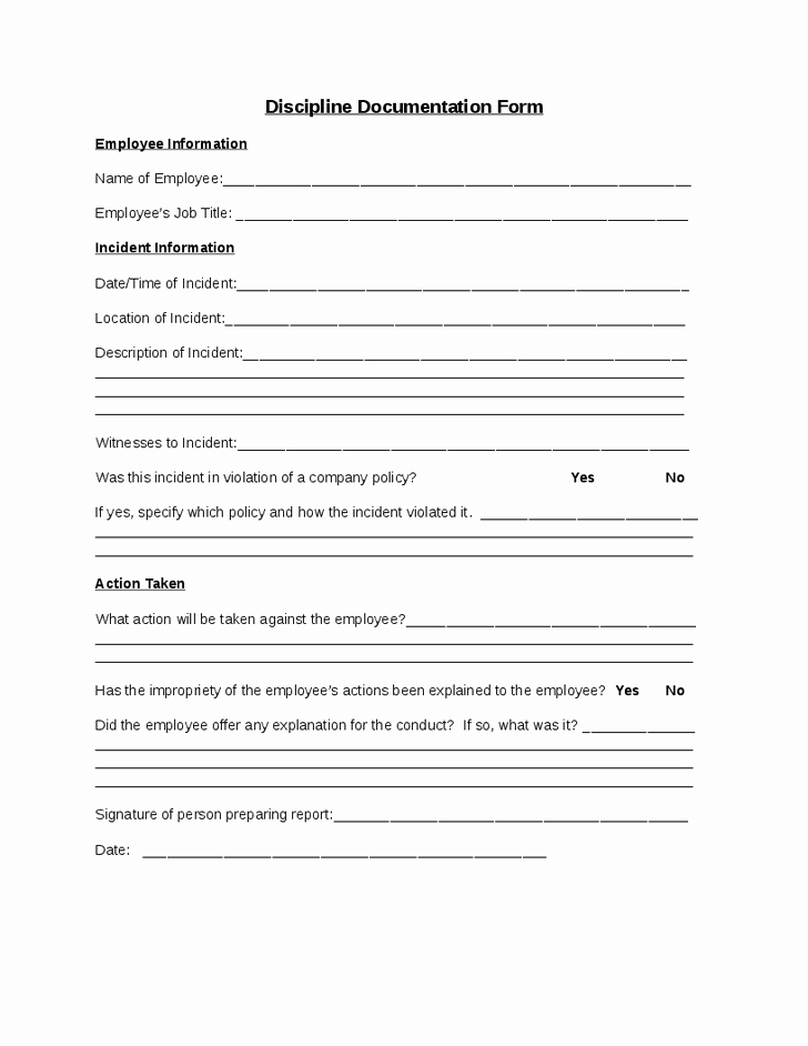 Documenting Employee Performance Template New 27 Of Employee Documentation Template