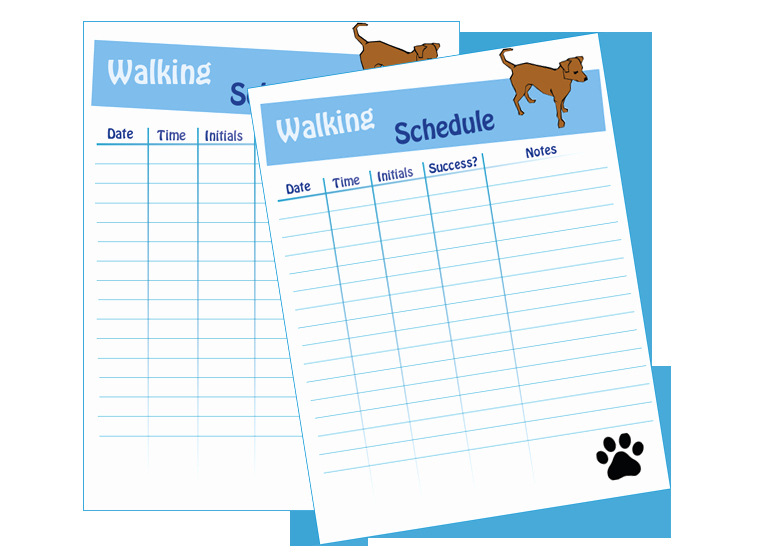 Dog Training Contract Template Beautiful Dog Walking Schedule Laminating Idea Center