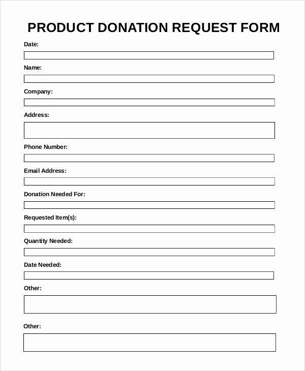Donation form Template Word Awesome 10 Sample Donation Request forms – Pdf Word