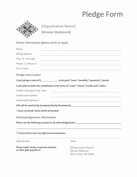 Donation form Template Word Best Of Donation Pledge form Templates Microsoft Word Reports form