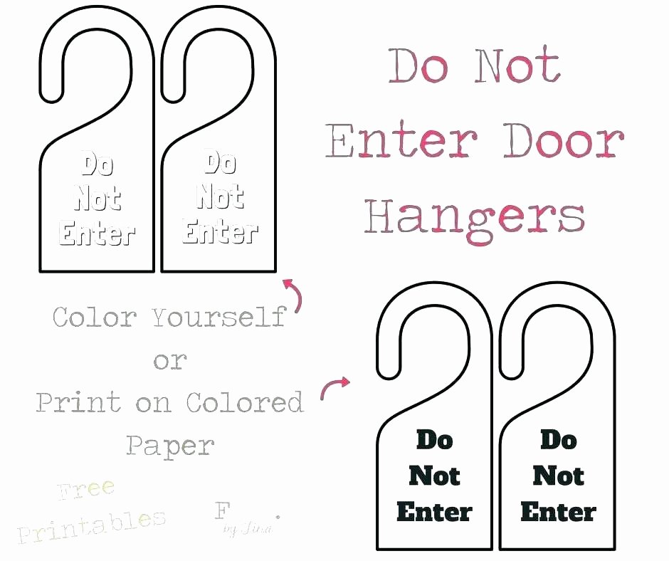 Door Hanger Template Publisher Luxury Free Printable Door Hanger Template – Enjoyathome