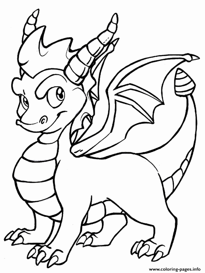 Dragon Cut Out Template Unique Spyro Cool Dragon Coloring Pages Printable
