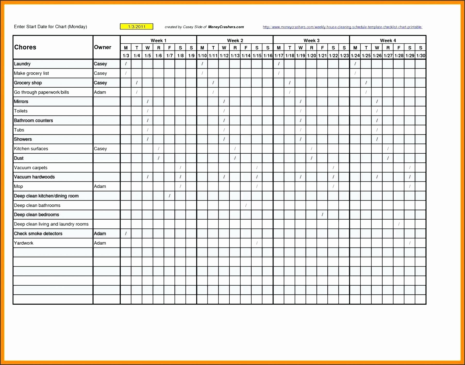 Editable Checklist Template Word Lovely Template Household Chore List Template