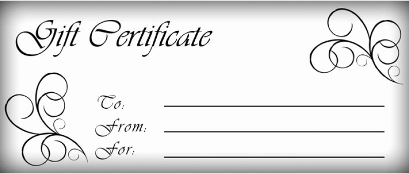 Editable Gift Certificate Template Elegant T Certificates Templates