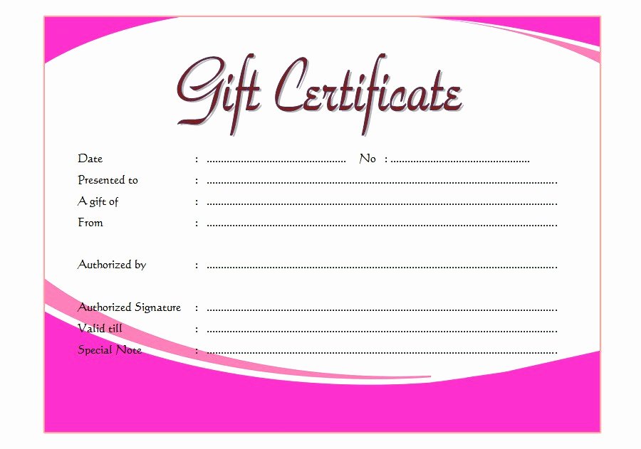 Editable Gift Certificate Template Inspirational Editable Business T Certificate Template Fillable T