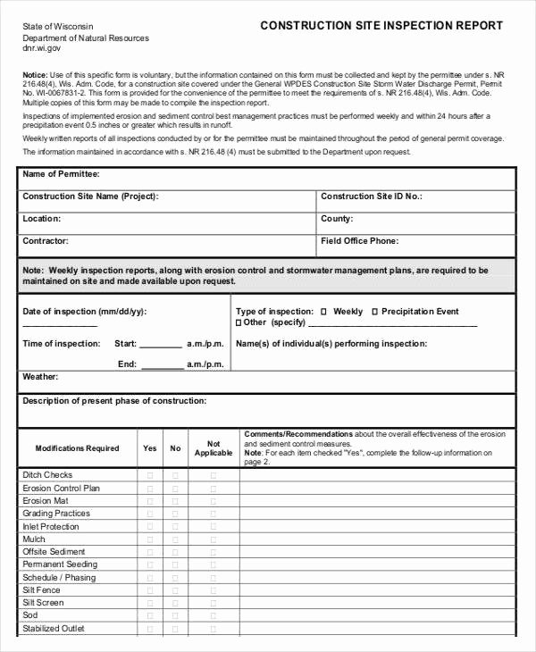 Electrical Inspection Report Template Awesome 11 Inspection Report Templates