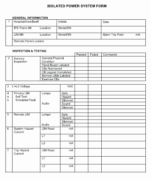 Electrical Inspection Report Template Elegant Electrical Inspection Checklist Template Home Electrical