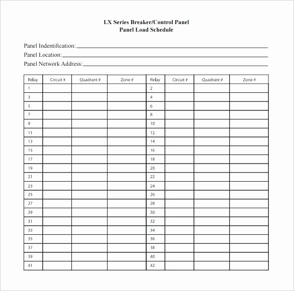 Electrical Panel Schedule Template Excel Elegant Electrical Panel Legend Template – Azserverfo