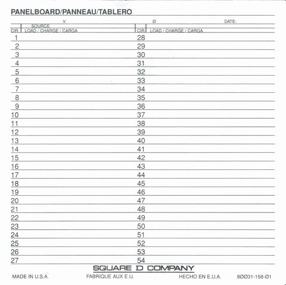 Electrical Panel Schedule Template Excel Inspirational Electric Panel Schedule Template Electrical Xls – Azserver