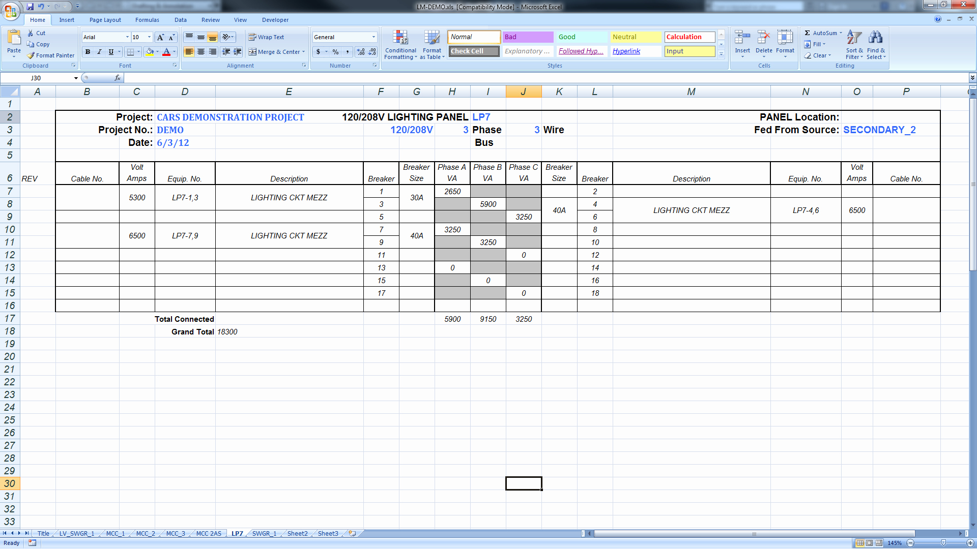 Electrical Panel Schedule Template Excel Unique Export Panel Schedules to Excel – Bimarabia