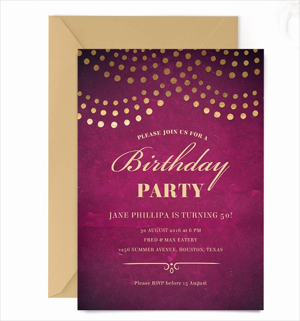 Email Party Invite Template Elegant Birthday Invitation Email Template 23 Free Psd Eps