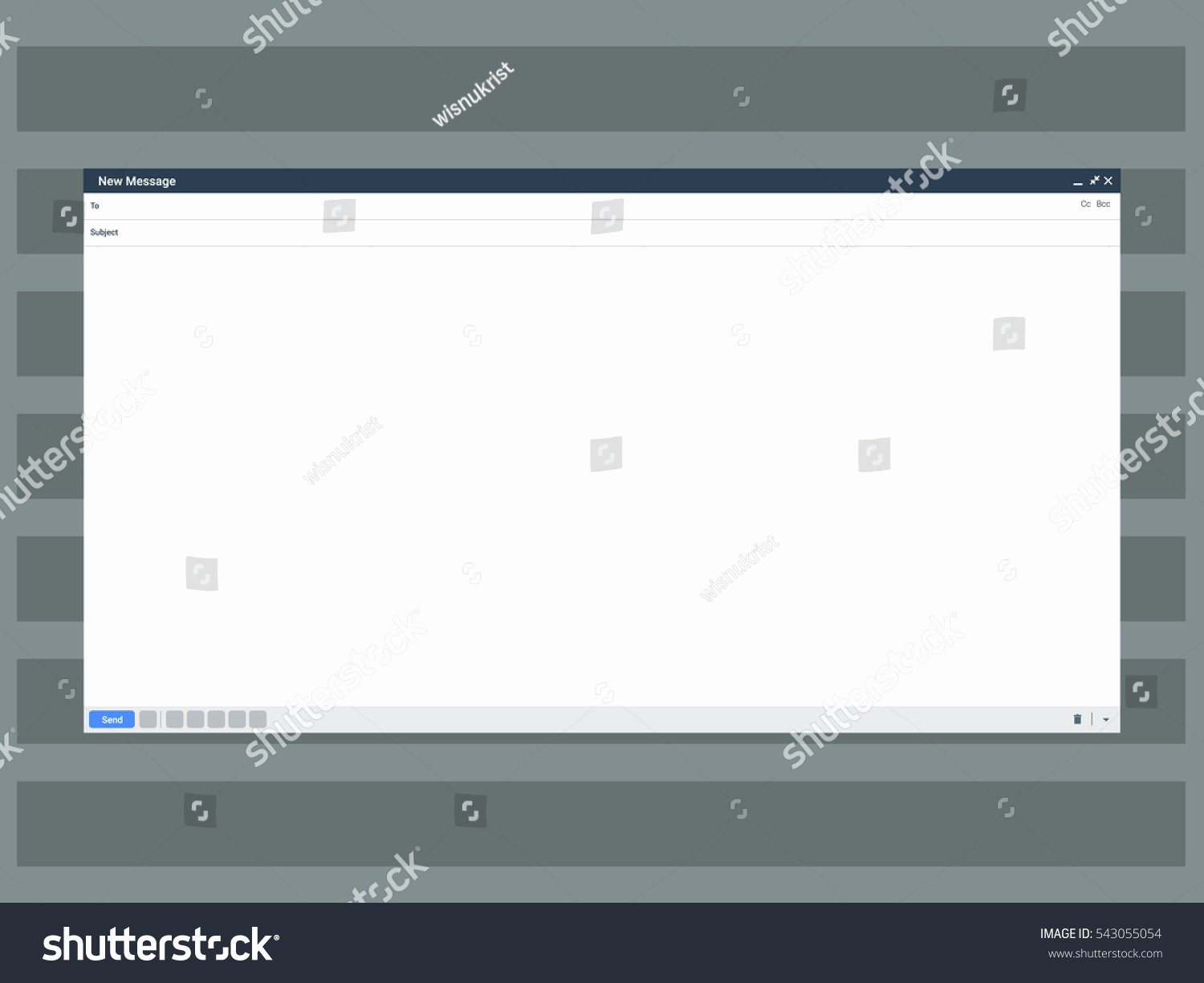 Email Template Background Image Beautiful Email Template Dark Background Stock Vector