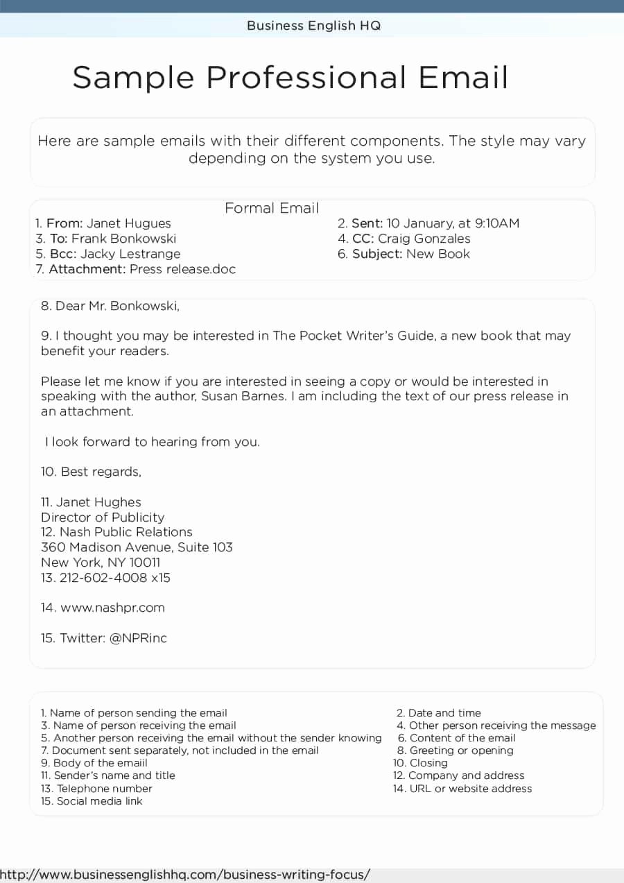 Email Writing Template Professional Fresh 30 Professional Email Examples &amp; format Templates