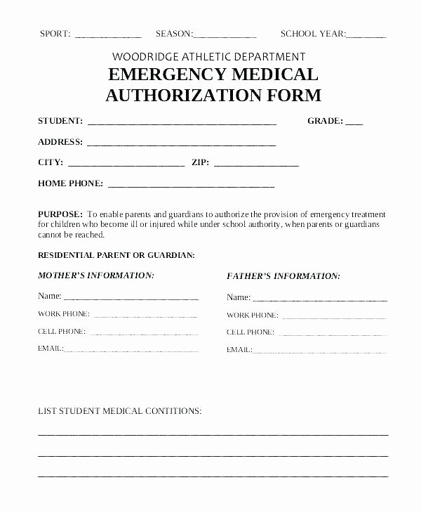 Emergency Medical form Template Best Of Emergency Room Discharge form Template Best Medical Report