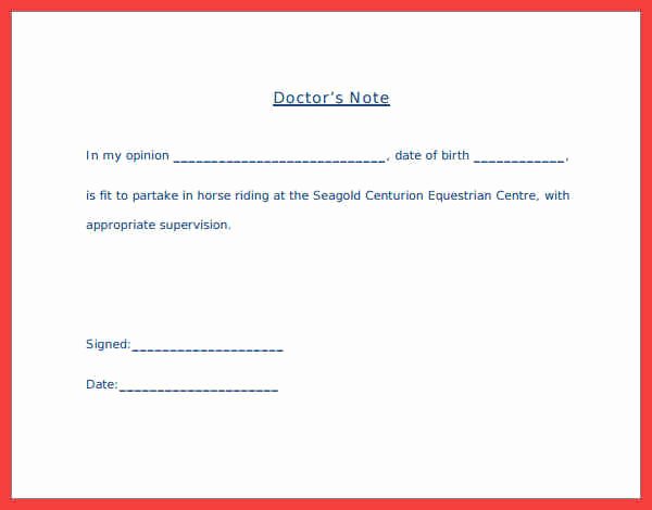 Emergency Room Doctor Note Template Unique Emergency Room Doctors Note