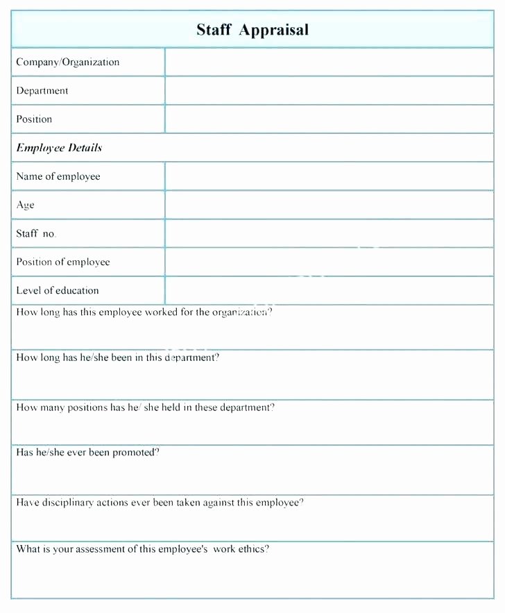 Employee Annual Review Template Elegant Yearly Employee Review Template Employee Performance