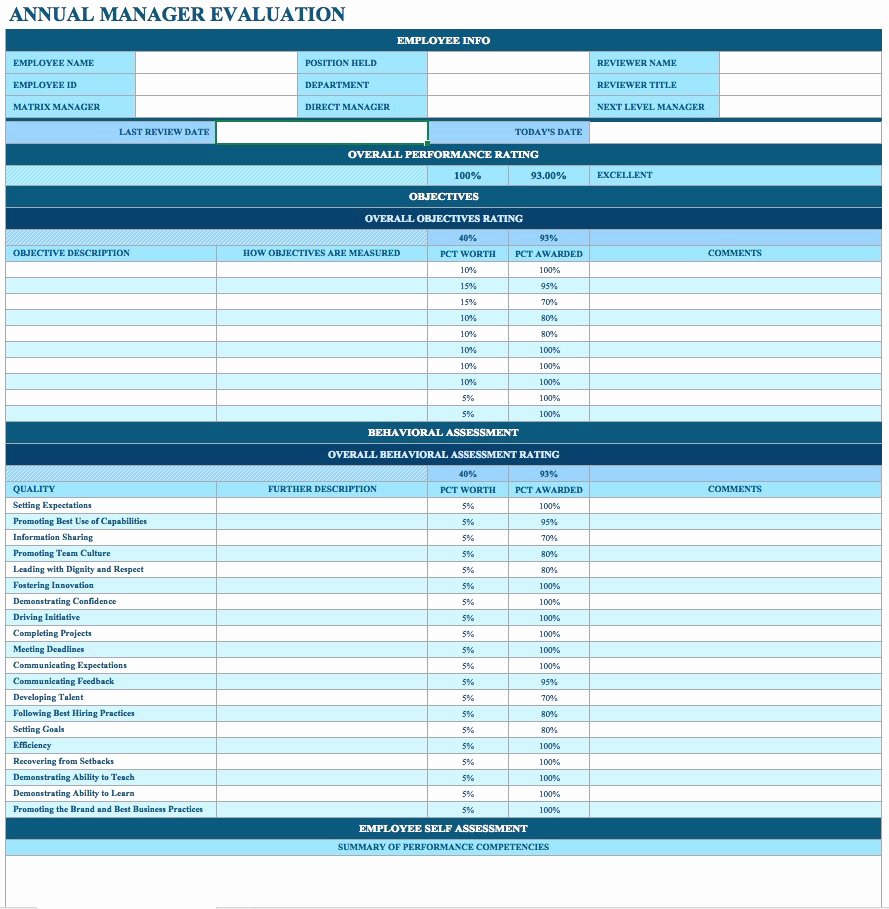 Employee Annual Review Template New Annual Appraisal form Mughals