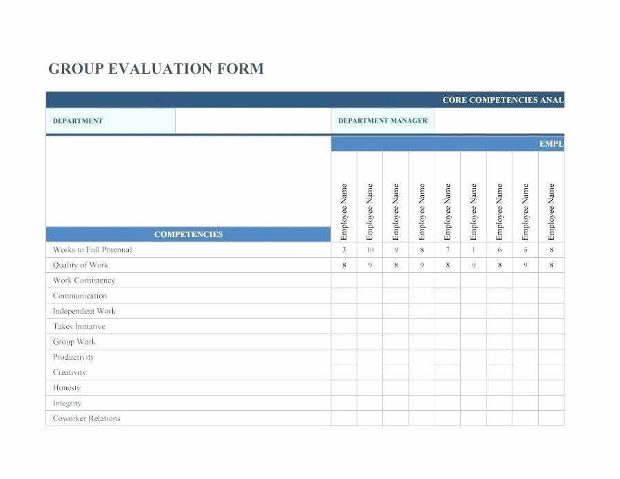 Employee Annual Review Template Unique Annual Employee Review Template Evaluation form Samples