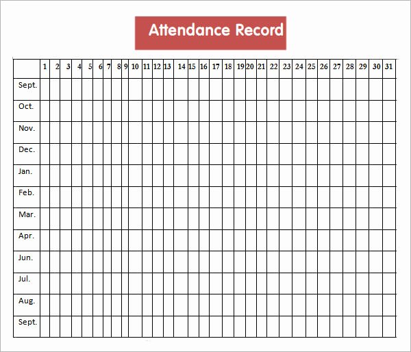 Employee attendance Record Template Elegant Get Printable Calendar Employee attendance Calendar