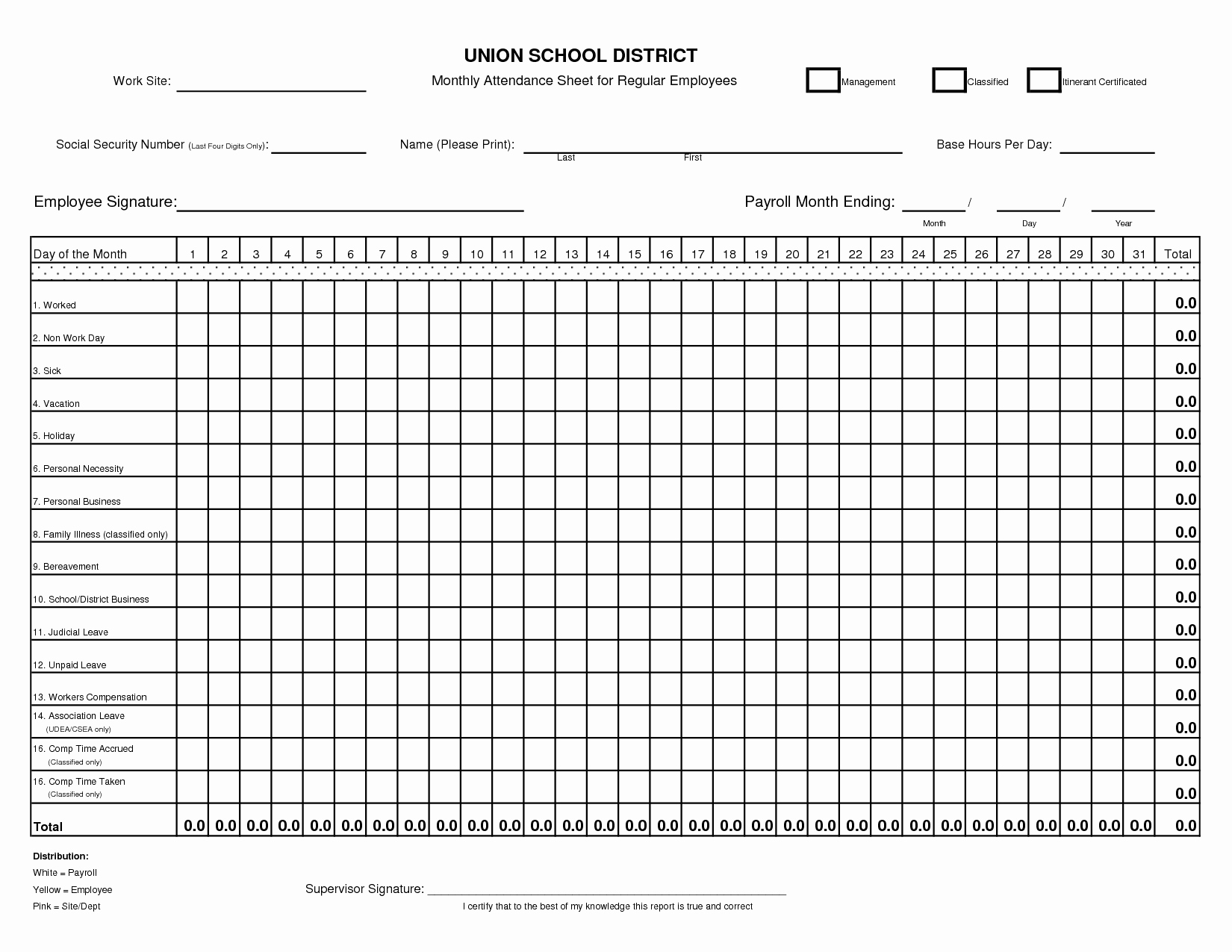 Employee attendance Records Template Lovely Employee attendance Record Template