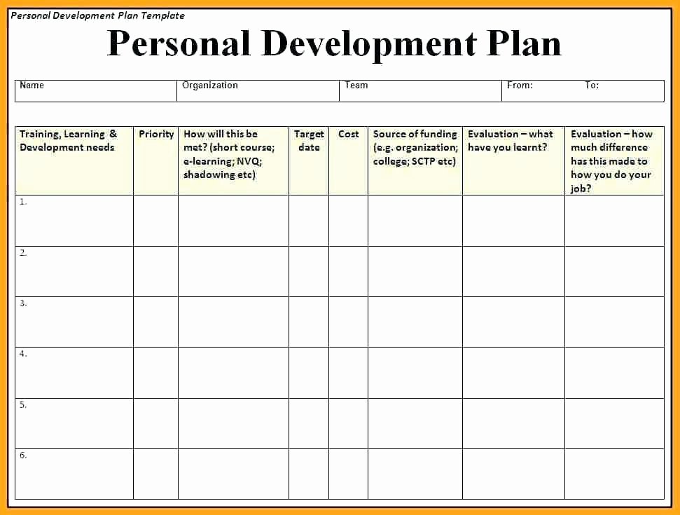 Employee Development Plan Template Fresh Employee Professional Development Plan Template – asctech