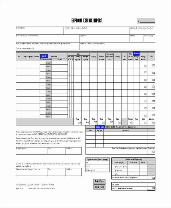 Employee Expense Report Template Luxury 8 Expense Reports Samples Templates Examples