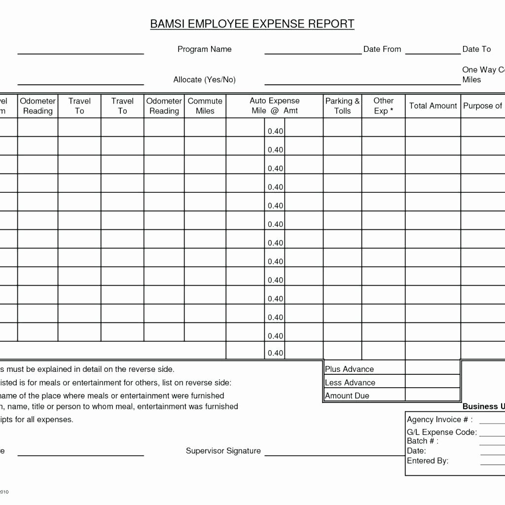 Employee Expense Report Template New Template Employee Expense Report Template