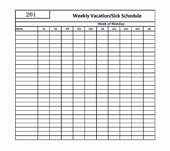 Employee Holiday Schedule Template Luxury Employee Vacation Tracking Calendar Excel Template 2015