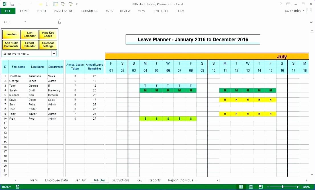 Employee Holiday Schedule Template Unique Employee Vacation Planner Template Excel 2018